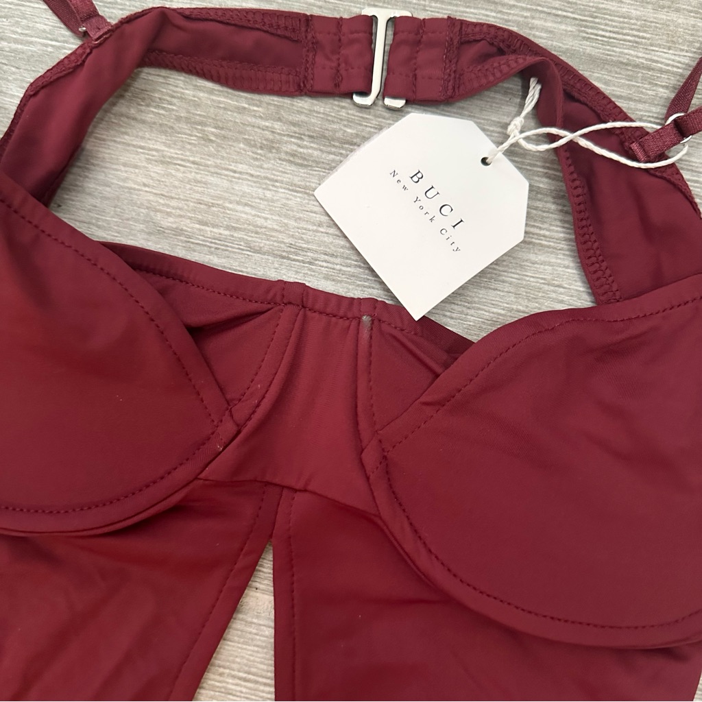 Nwt Buci Nyc Swan Dress In Carrube Sz Small — image 4 of 7
